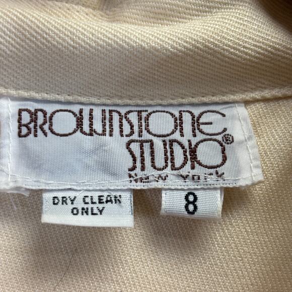 Vintage Brownstone Studio New York Womens Old Money Minimalist Midi Dress Size 8 - Picture 3 of 9